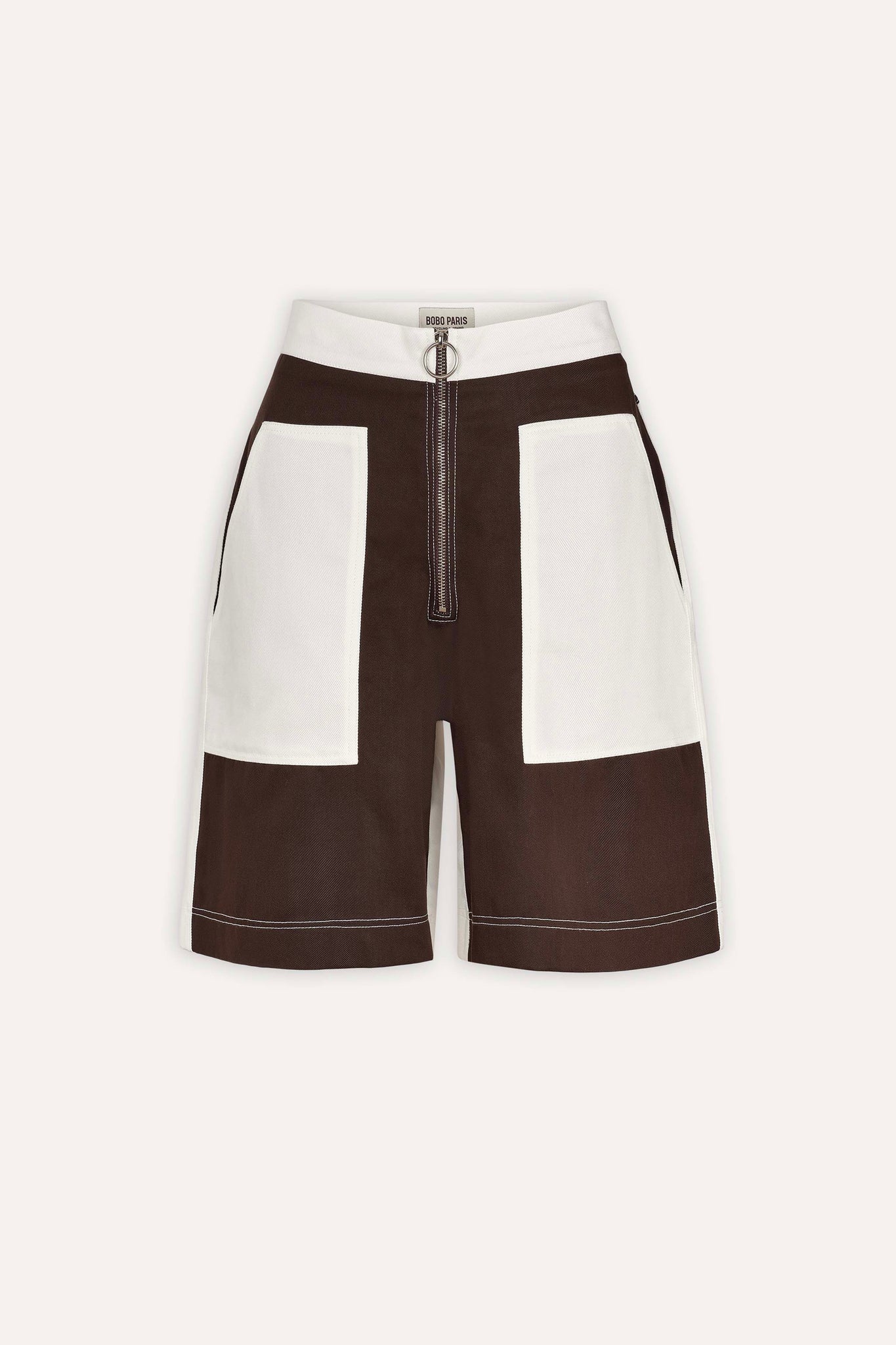BOBO PARIS Les Bas Anfa bermuda jean marron Taille S