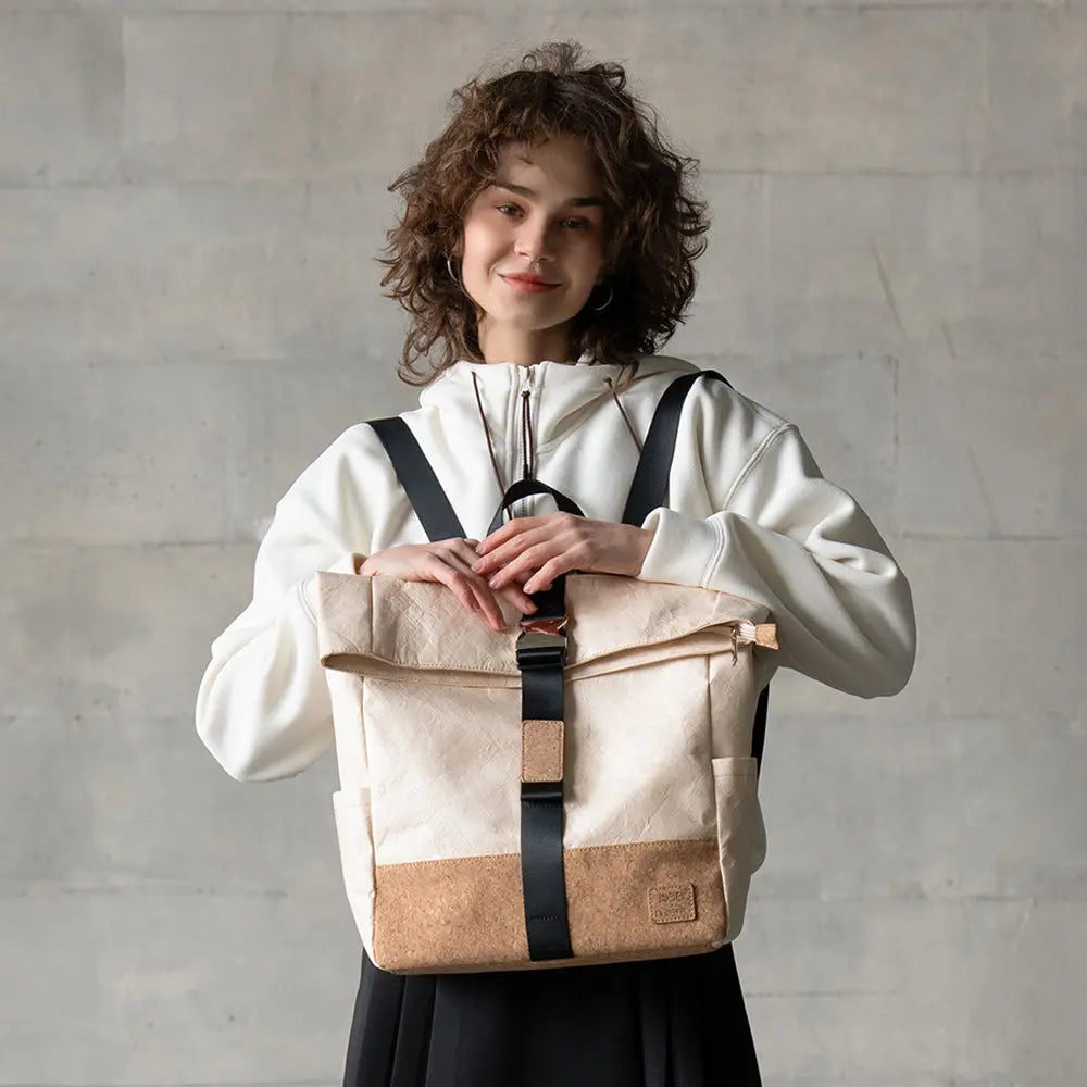 Envirosax EN25103 sac à dos liège extensible beige