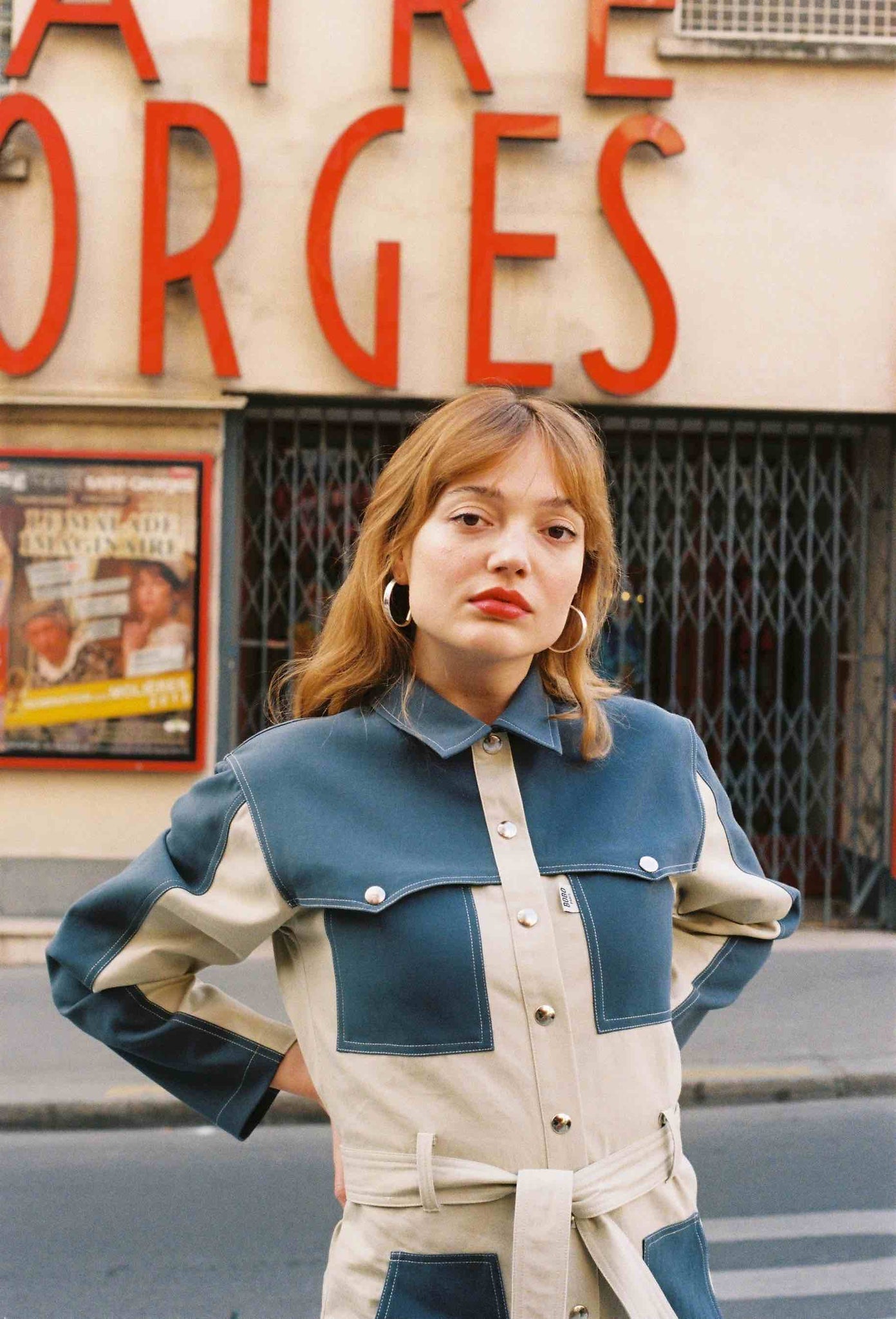 BOBO PARIS Claudia combinaison coton trench femme
