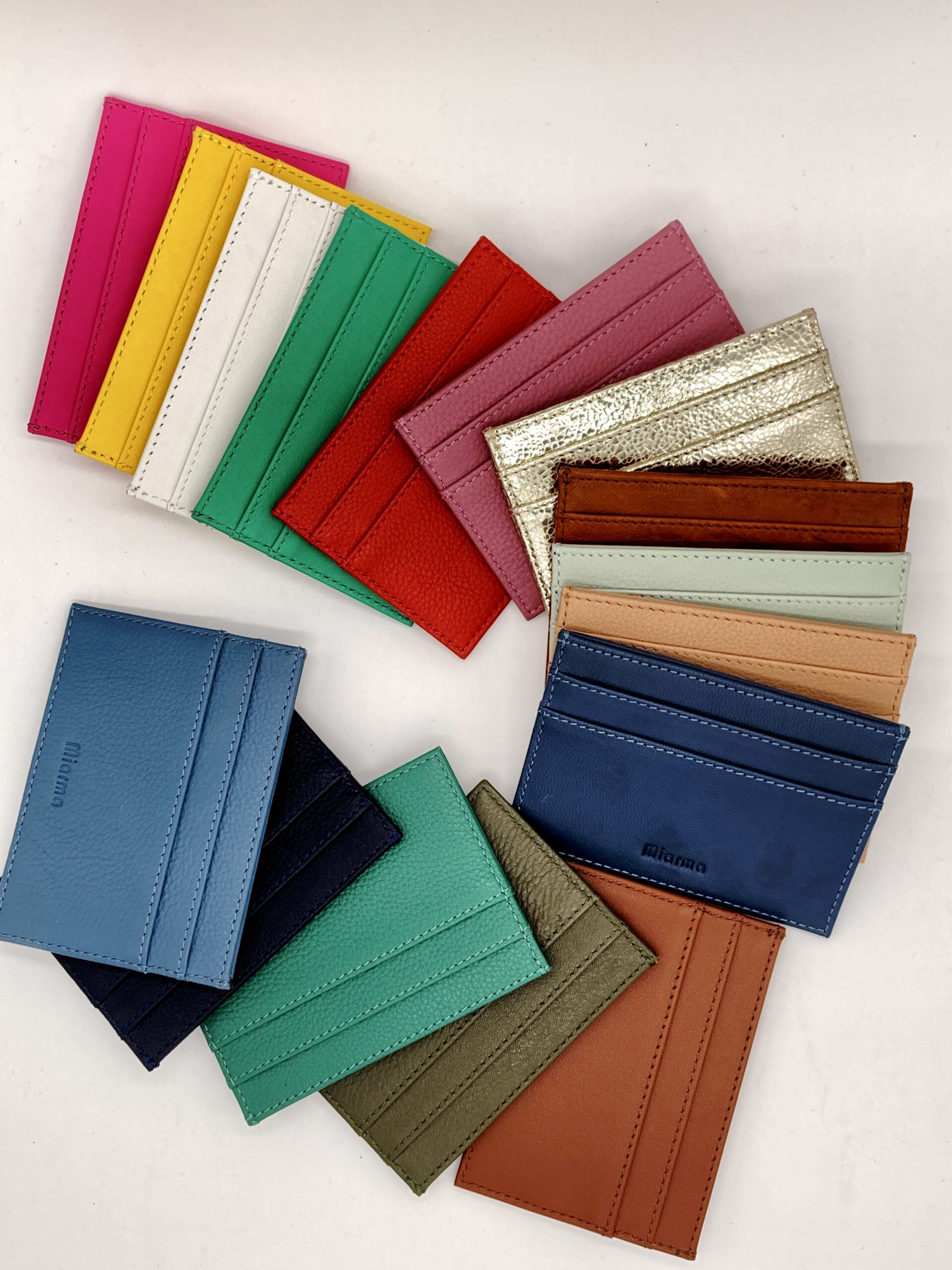 MIARMA Porte cartes cuir classique restes de cuir