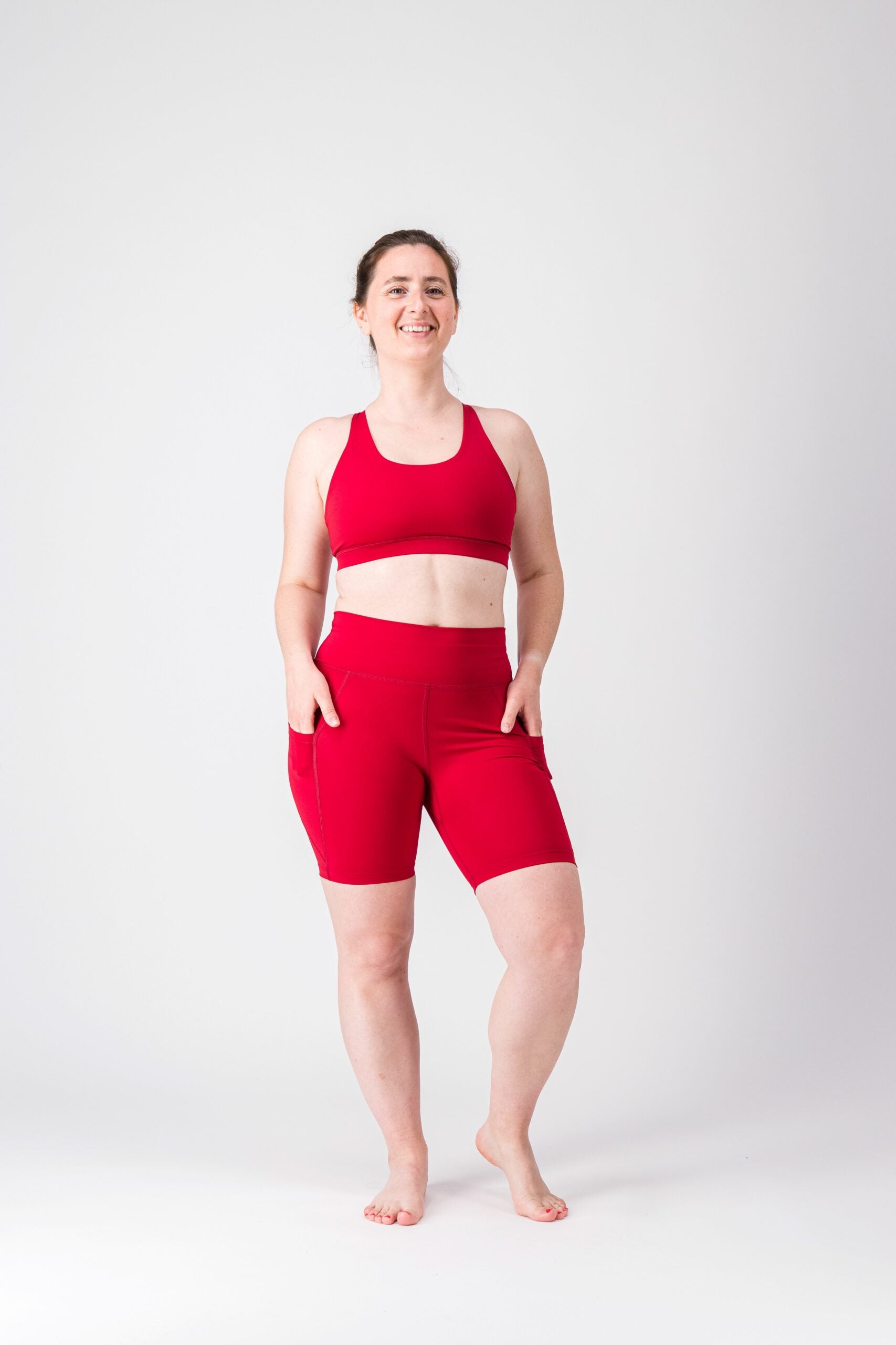 GAYASKIN La Lumineuse short cuissard femme bleu été poches