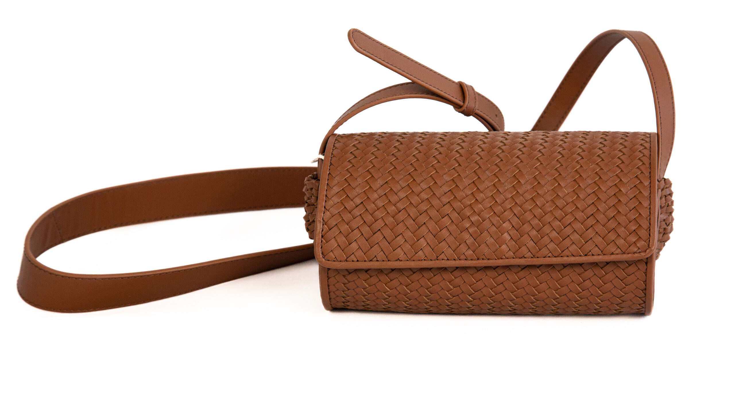 MIARMA Sacs Round Braided sac rond cuir tressé