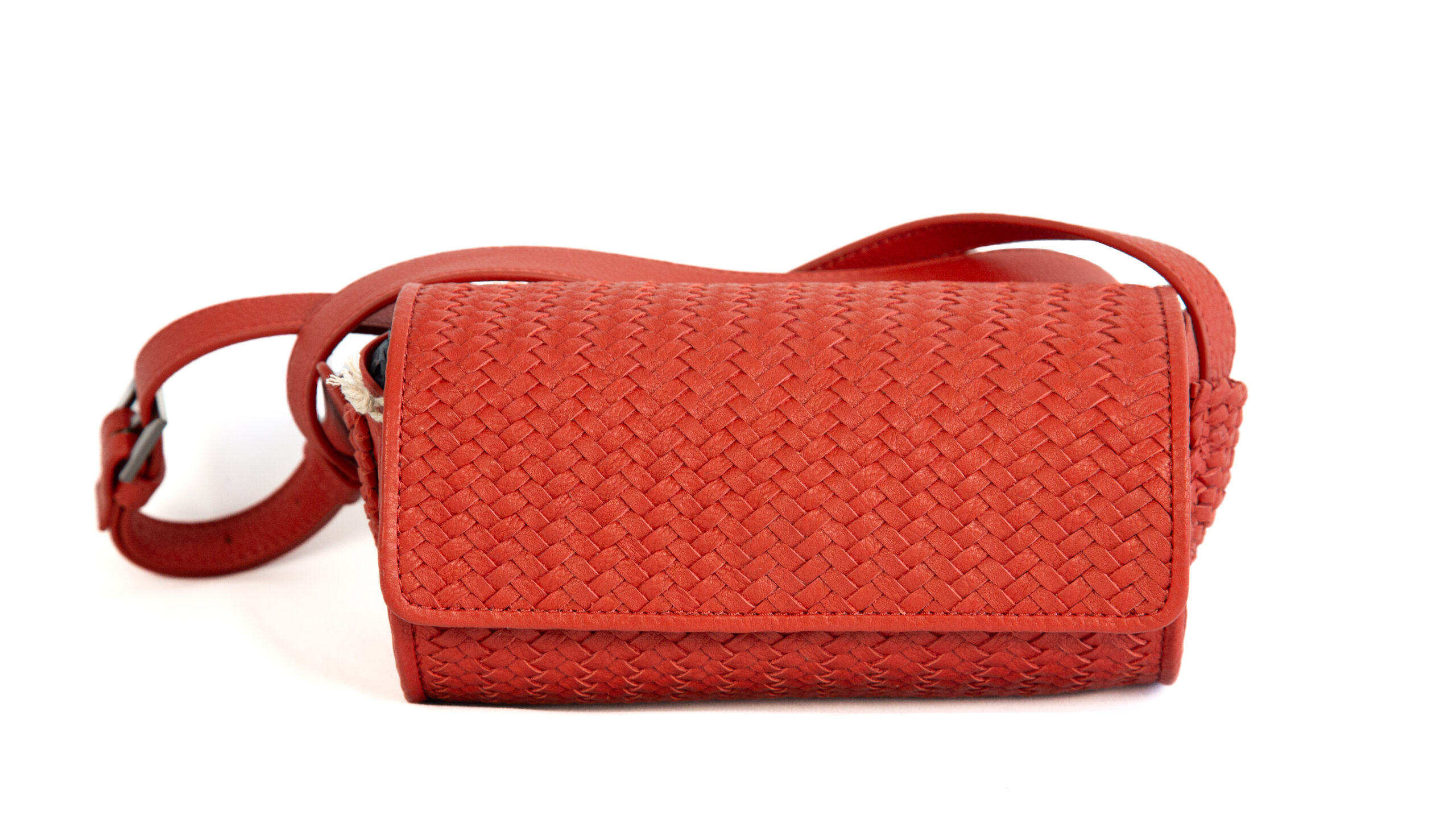 MIARMA Sacs Round Braided sac rond cuir tressé