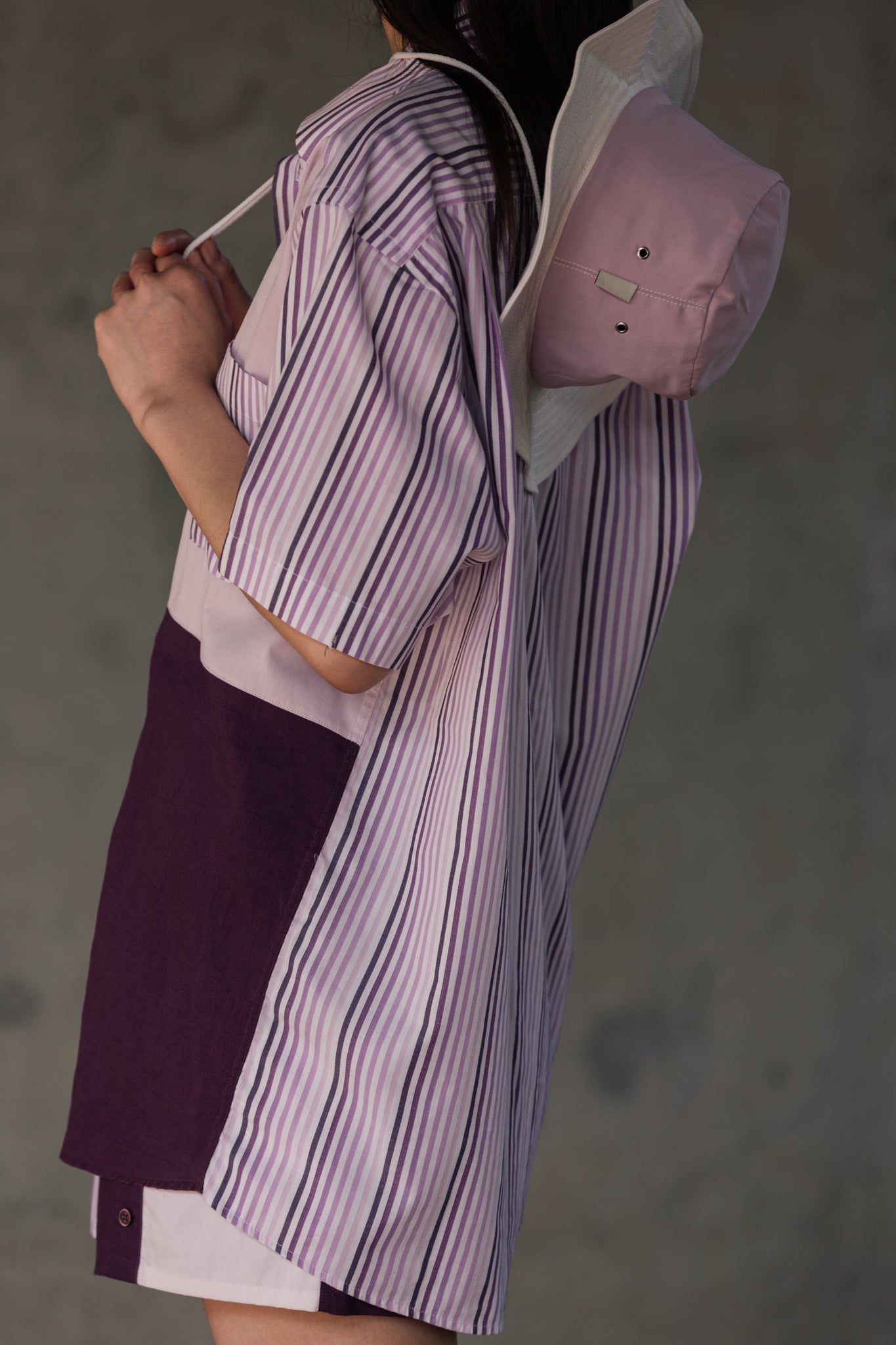 BOBO PARIS Oasis bob coton bicolore Lilas