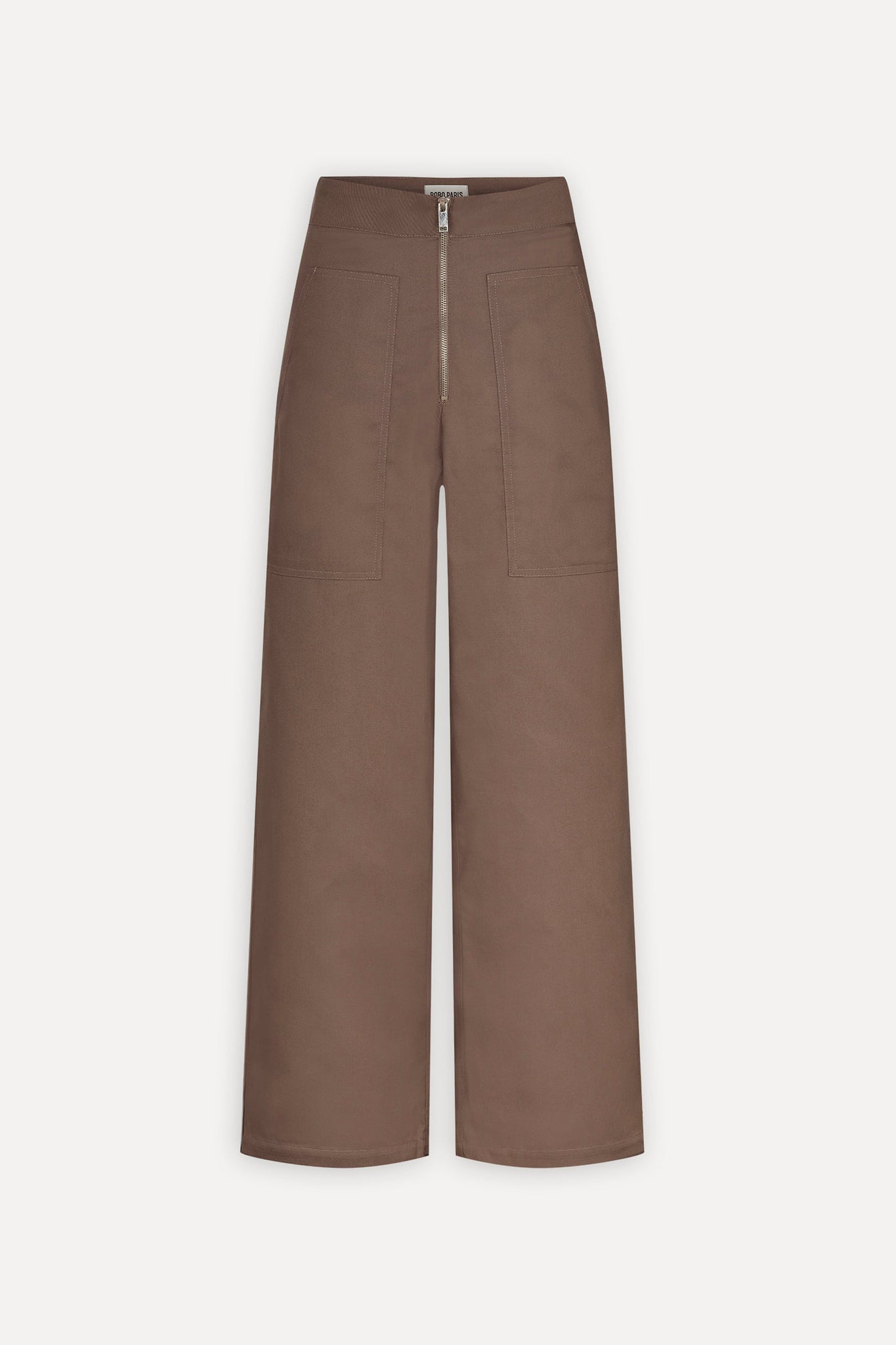 Bobo Paris Ivy pantalon taille haute taupe M
