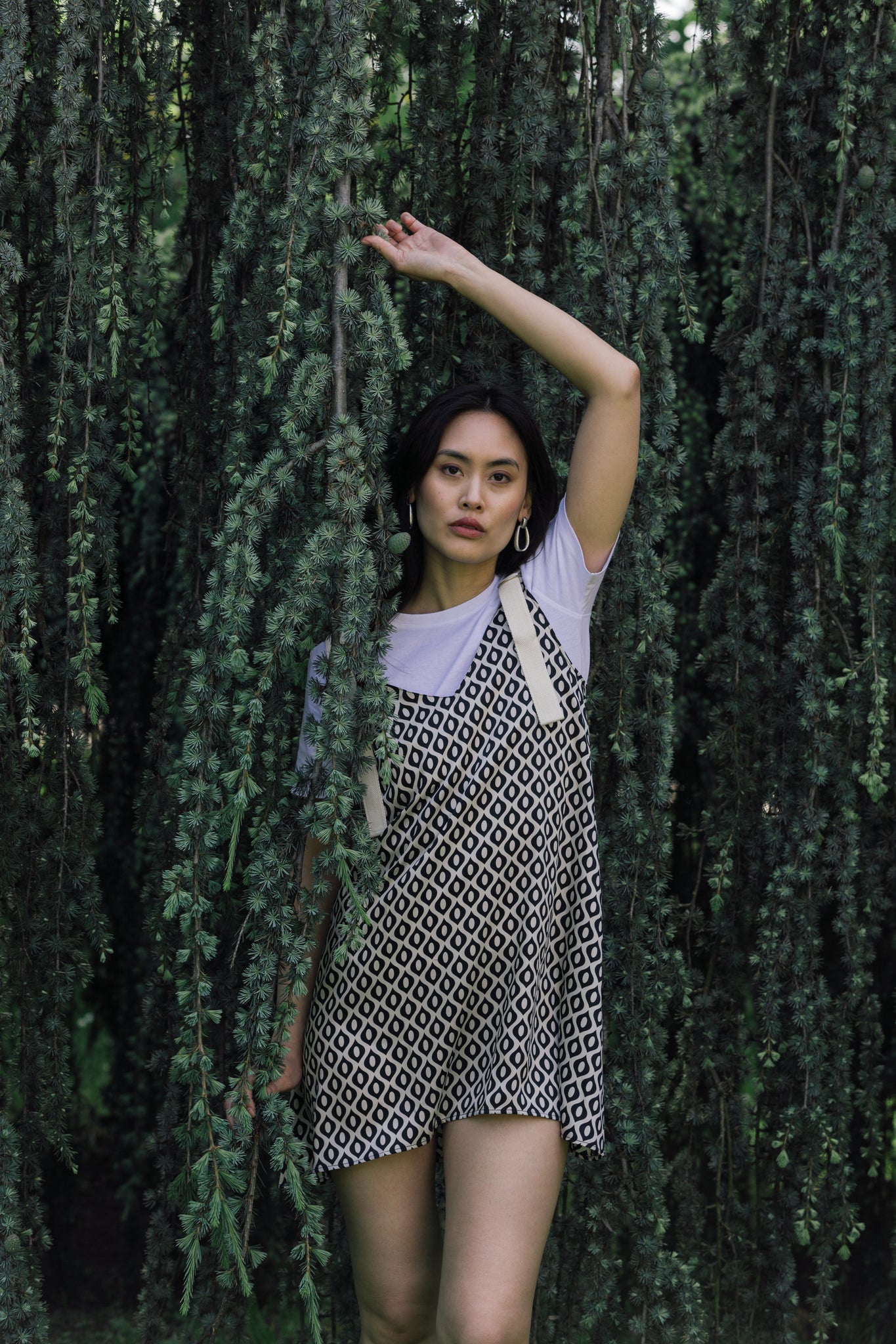 BOBO PARIS Louna robe courte chasuble viscose upcyclée