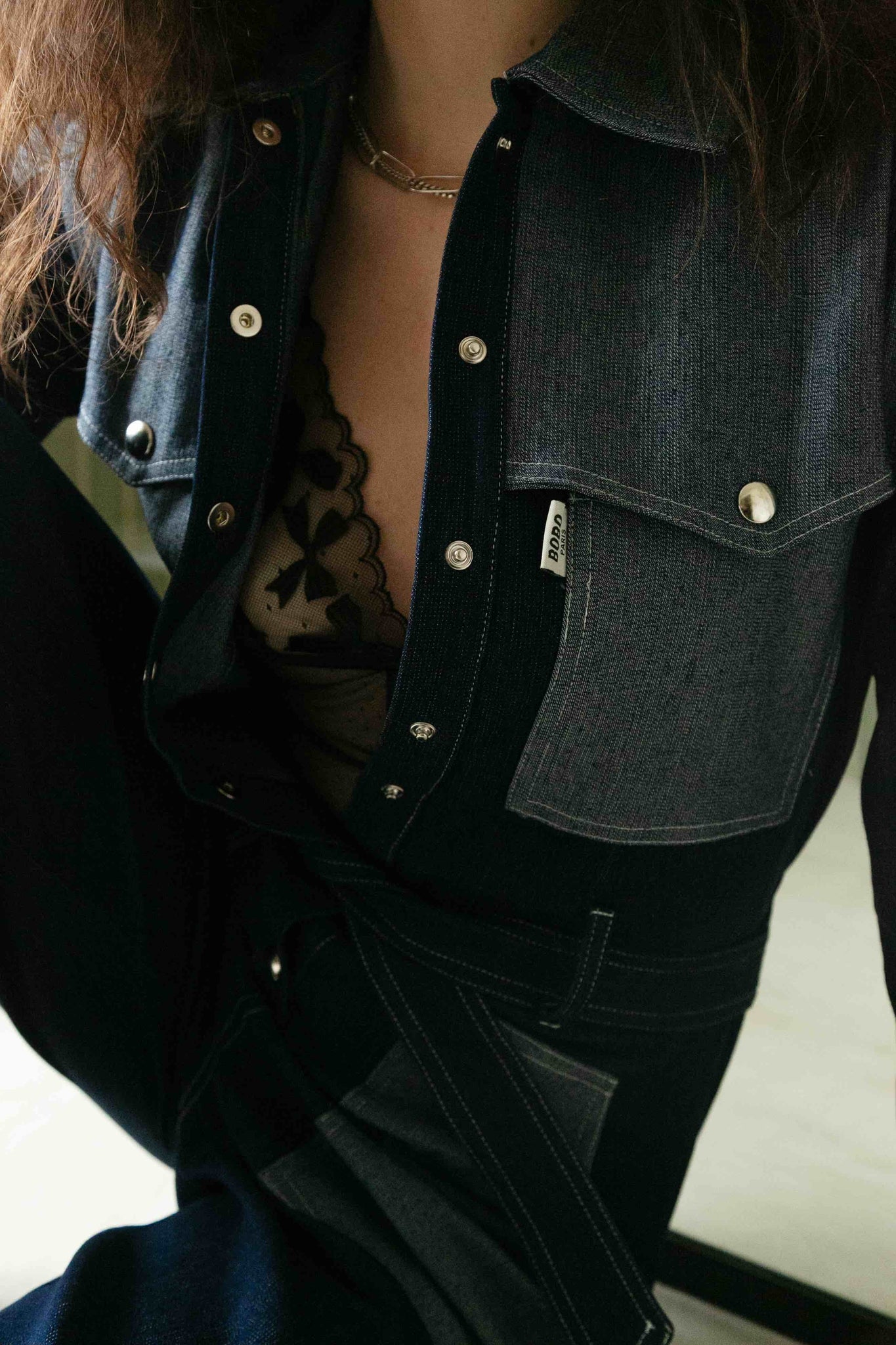 BOBO PARIS Poppy combinaison jean denim brut coton