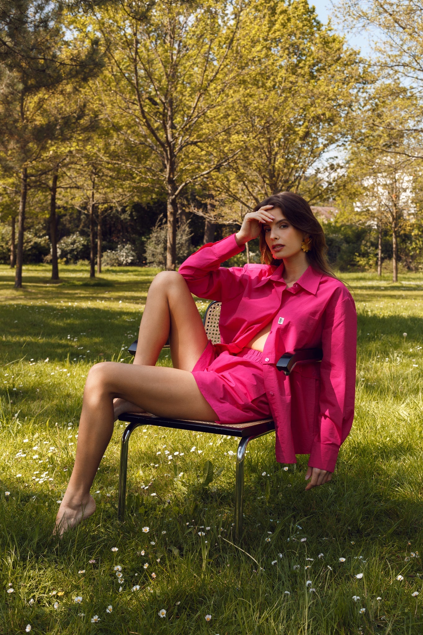 BOBO PARIS Les Hauts Vittoria chemise 2 en 1 fuchsia