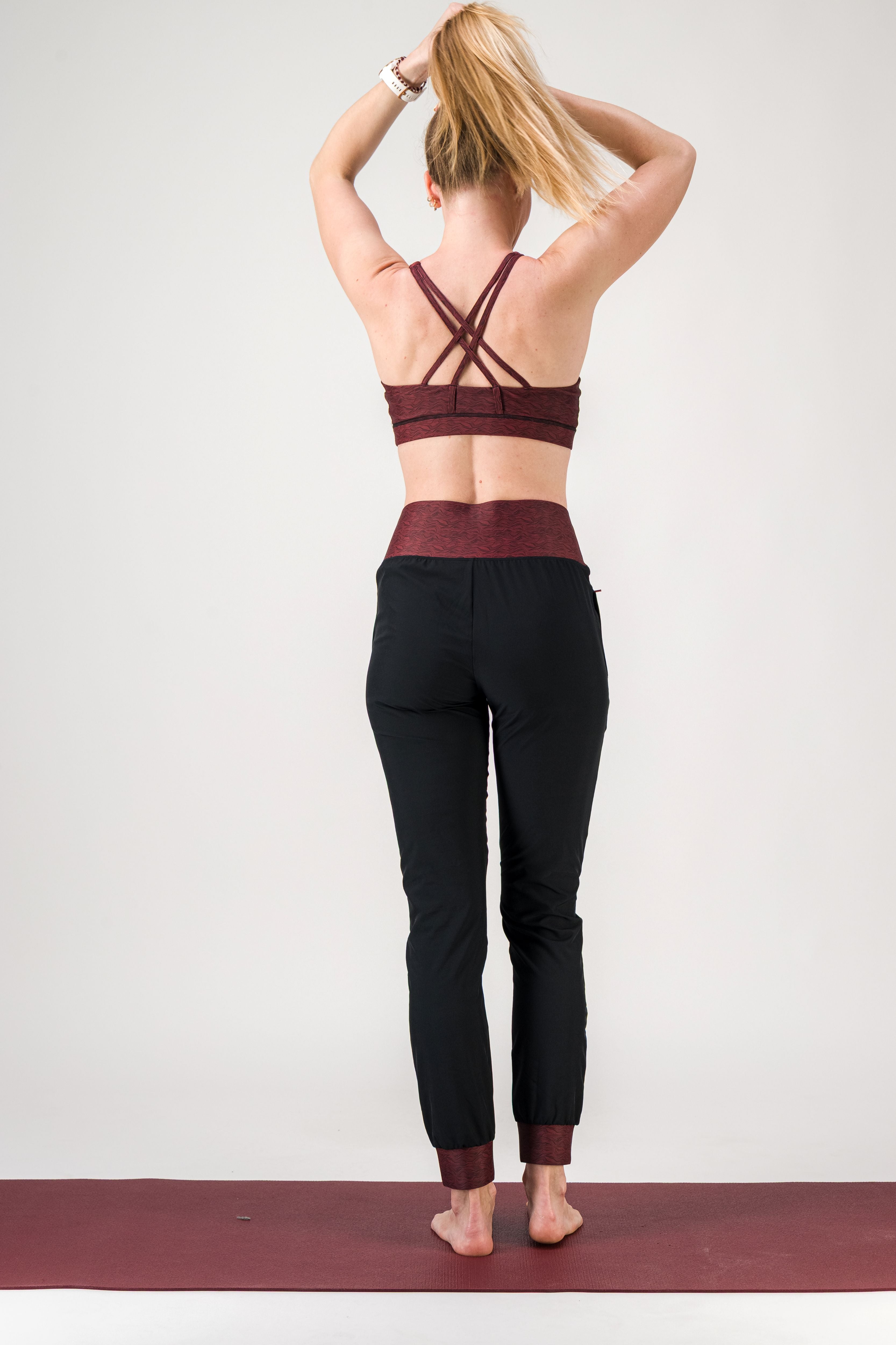 GAYASKIN Vibrations brassière sport bordeaux maintien modéré
