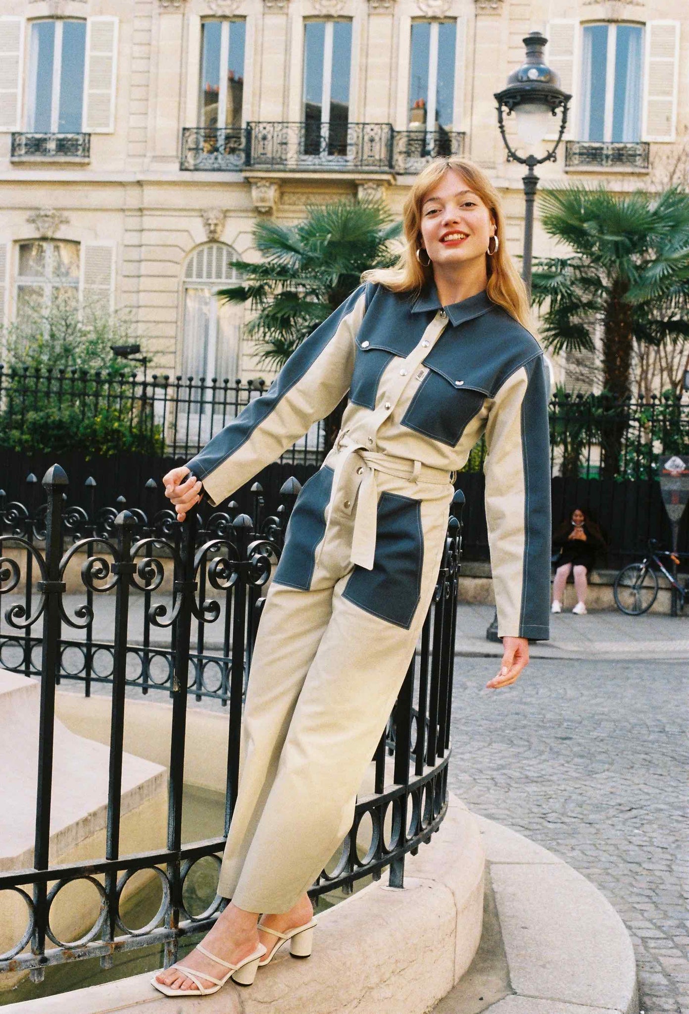 BOBO PARIS Claudia combinaison coton trench femme
