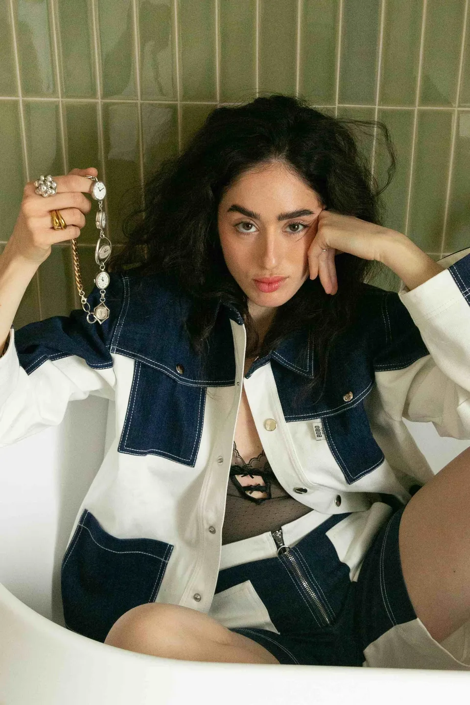 BOBO PARIS Gauthier veste jean bleue coton unisexe