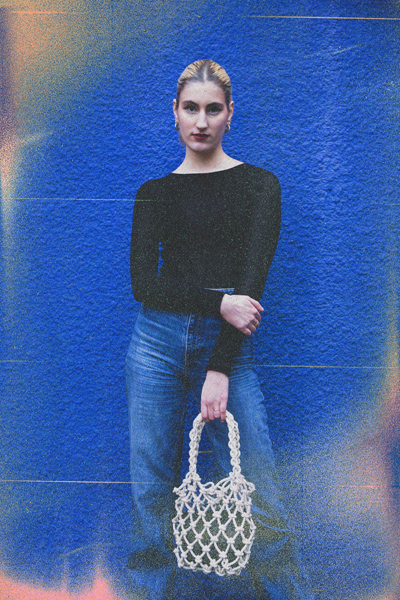 MIARMA Rope Basket sac cuir tressé main recyclé