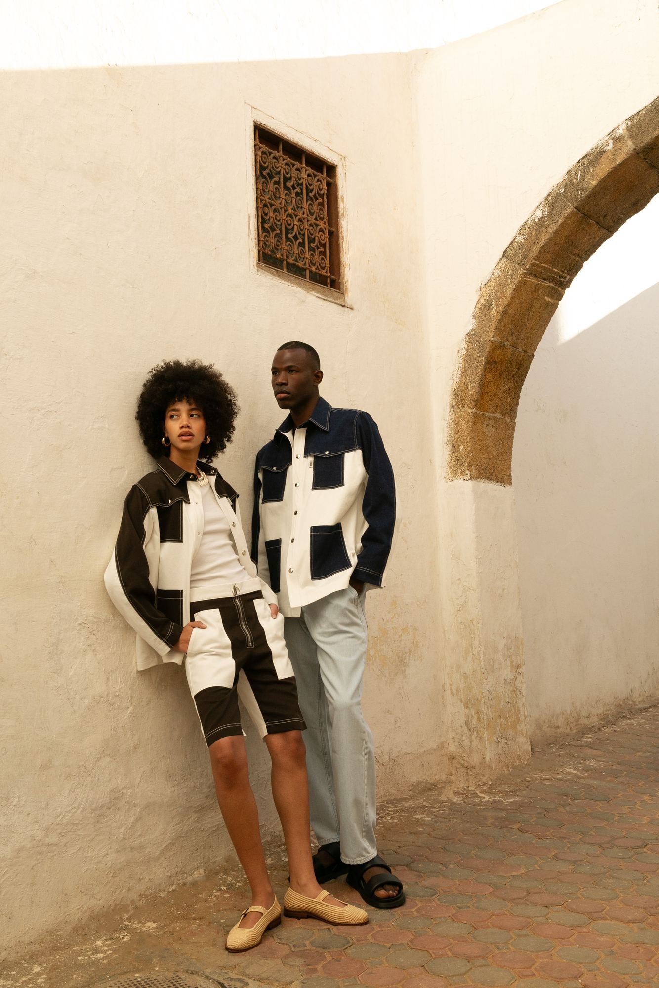 BOBO PARIS Gauthier veste en jean marron coton unisexe