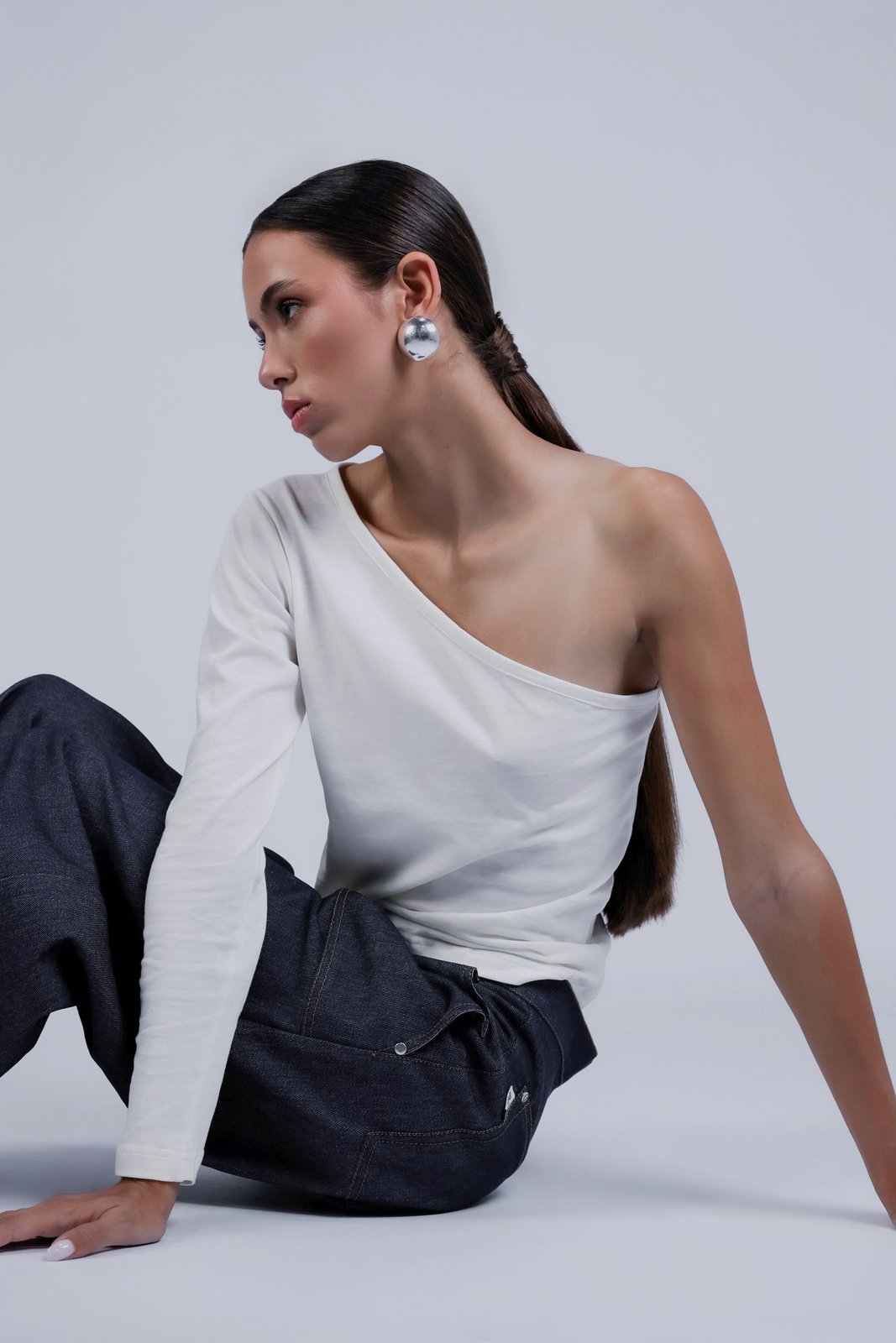 BOBO PARIS Louise duo tops asymétriques blanc coton