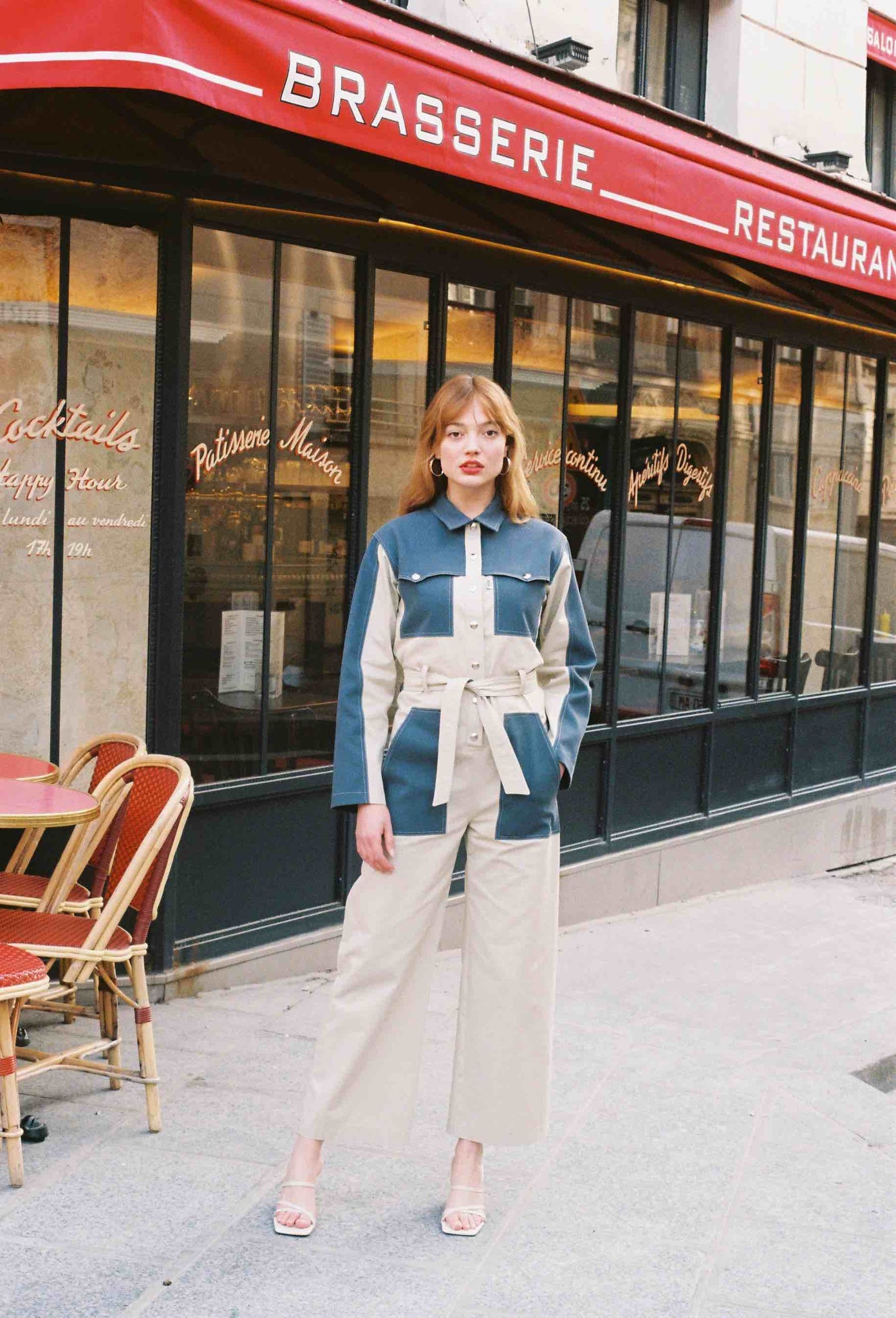 BOBO PARIS Claudia combinaison coton trench femme