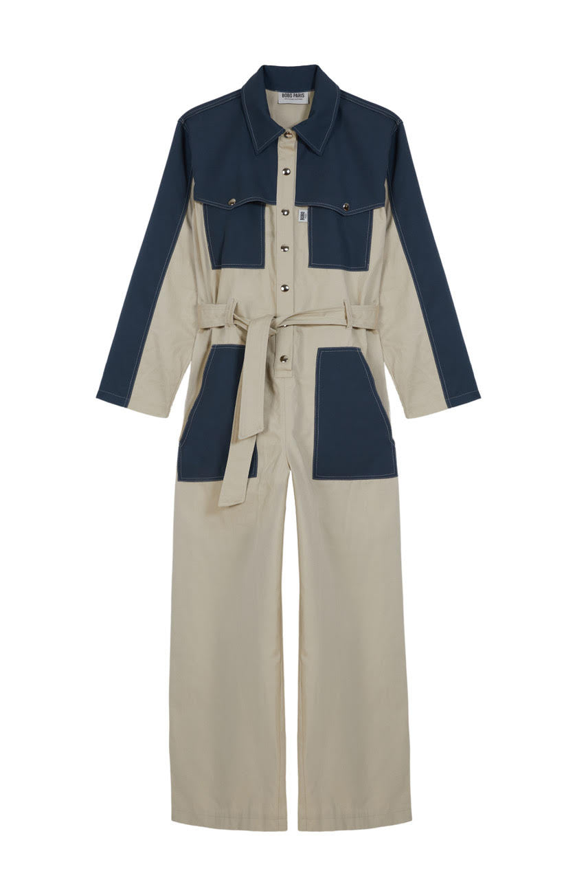 BOBO PARIS Claudia combinaison coton trench femme