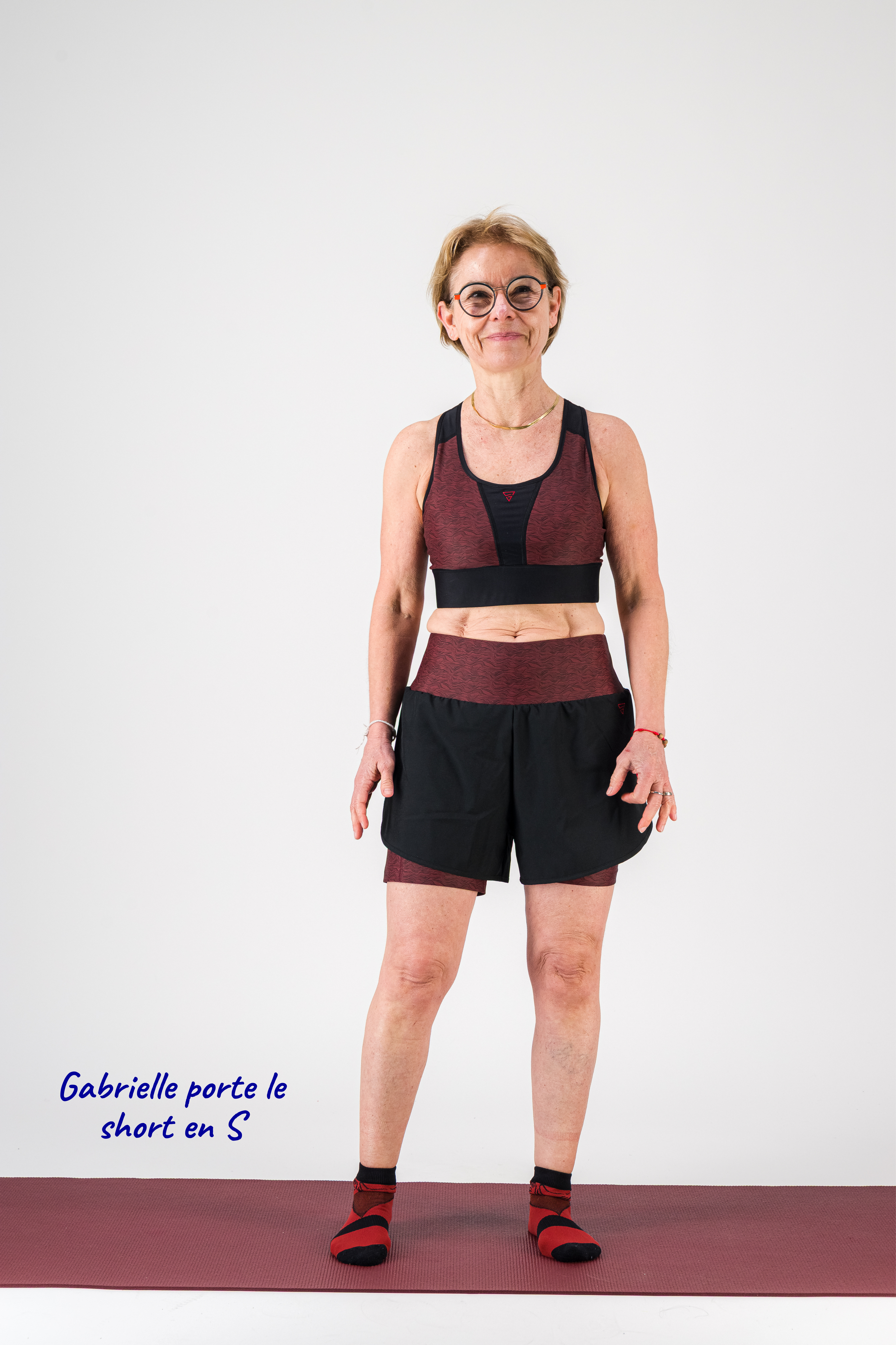 GAYASKIN Vibrations short running 2 en 1 taille haute