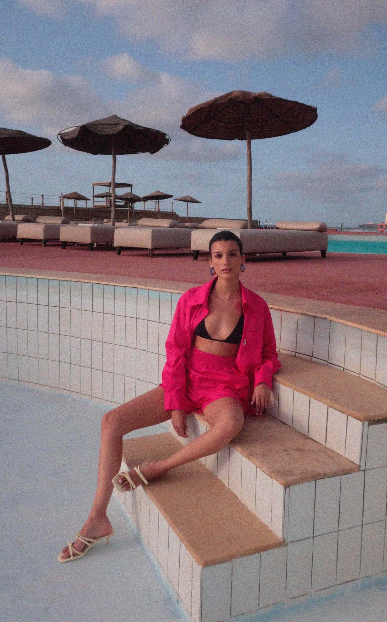 BOBO PARIS Les Hauts Vittoria chemise 2 en 1 fuchsia