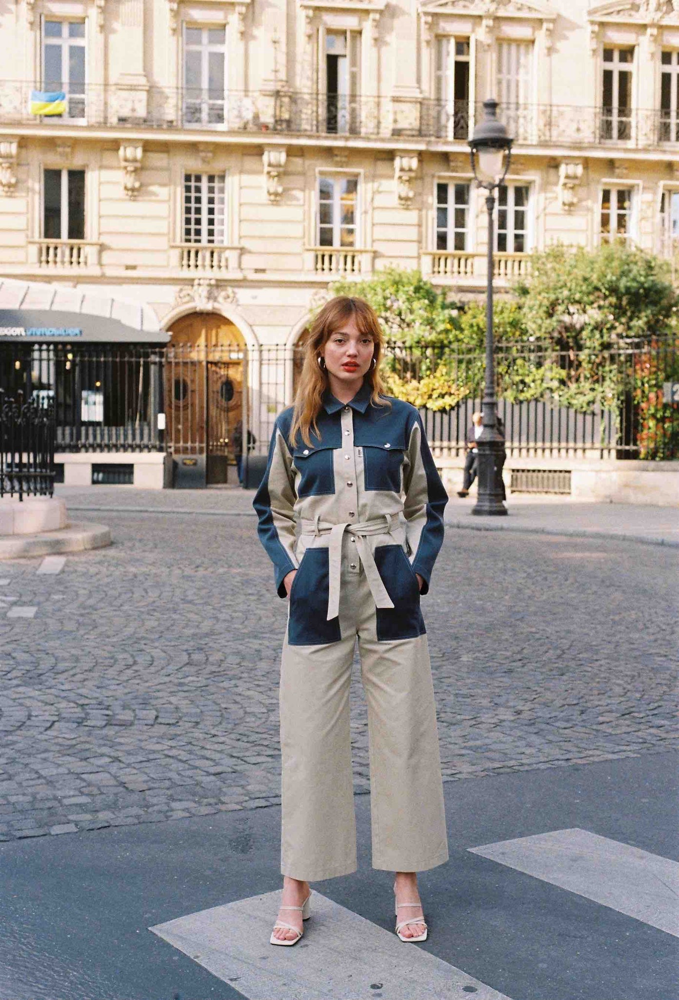 BOBO PARIS Claudia combinaison coton trench femme