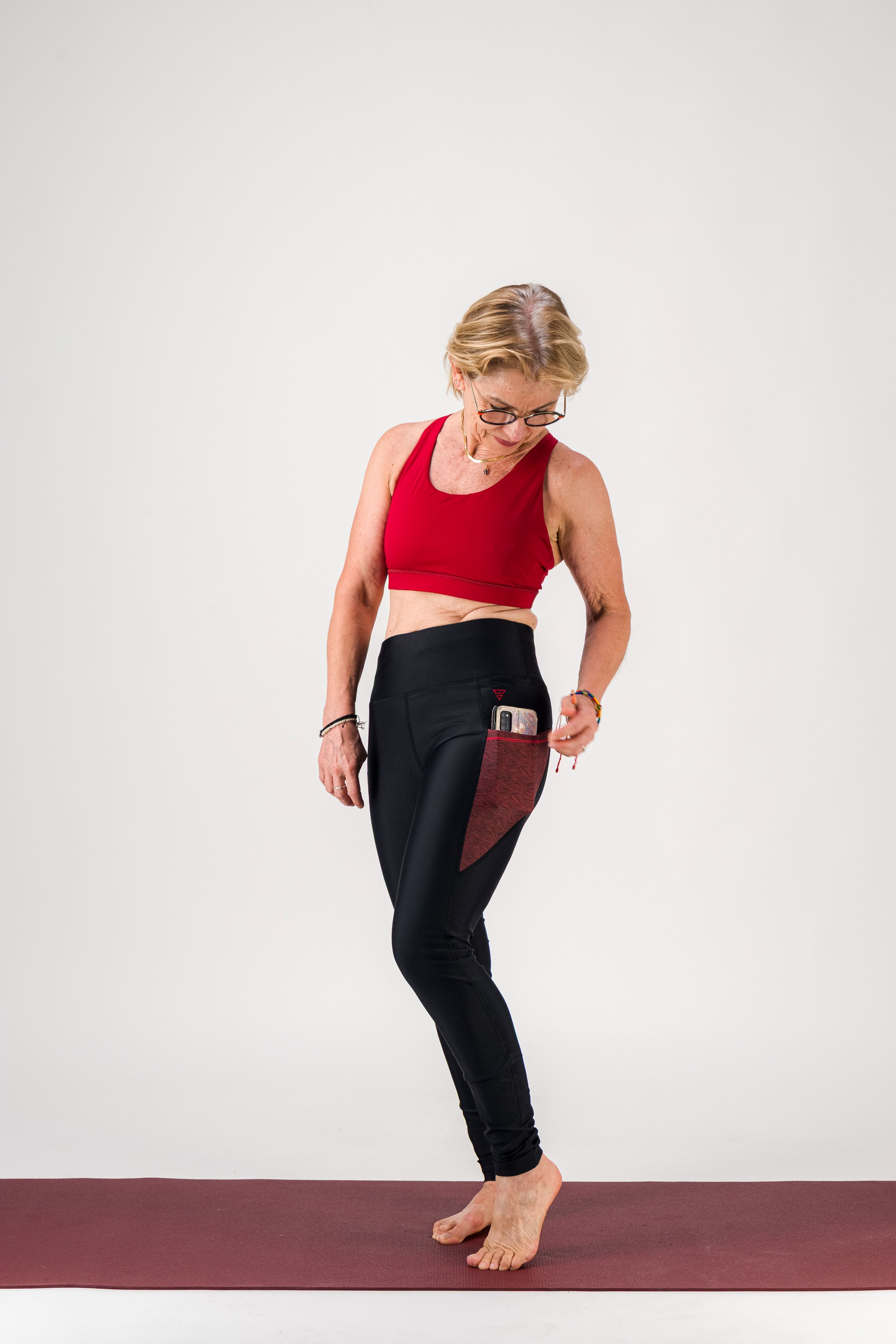 GAYASKIN Vibrations legging long femme taille haute poches