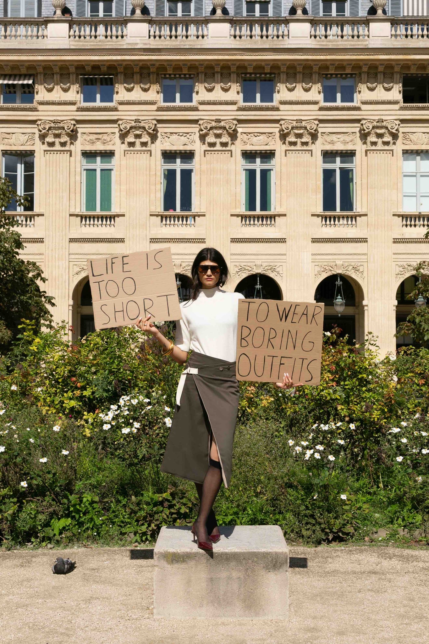 BOBO PARIS Gabrielle jupe réversible portefeuille coton