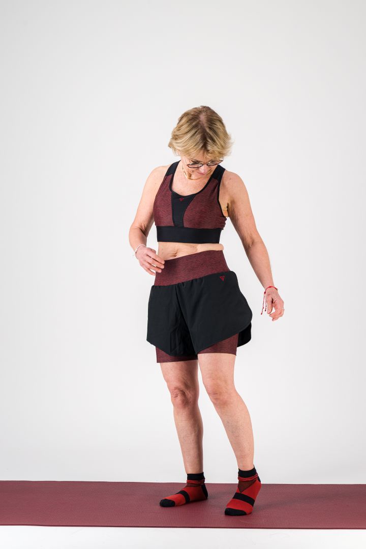 GAYASKIN Vibrations short running 2 en 1 taille haute